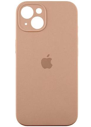 Чехол silicone case full camera protective (aa) для apple iphone 15 (6.1") бежевый / desert gold