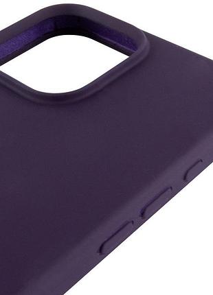 Чехол silicone case full protective (aa) для apple iphone 14 pro max (6.7") фиолетовый / elderberry 4