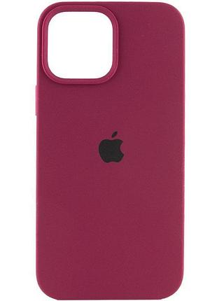 Чехол silicone case full protective (aa) для apple iphone 14 plus (6.7") бордовый / maroon 2
