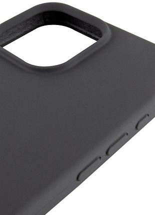 Чехол silicone case full protective (aa) для apple iphone 16 pro max (6.9") серый / dark gray 4