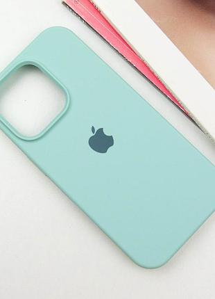 Чохол silicone case full protective (aa) для apple iphone 14 pro (6.1") бірюзовий / beryl 2