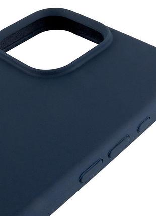 Чехол silicone case full protective (aa) для apple iphone 16 pro max (6.9") синий / deep navy 4