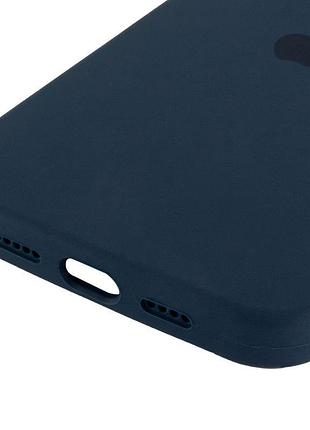 Чехол silicone case full protective (aa) для apple iphone 16 pro max (6.9") синий / deep navy 5