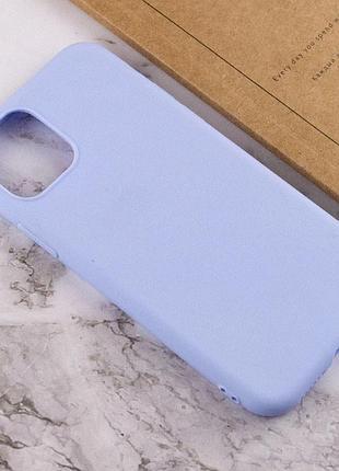 Силиконовый чехол candy для apple iphone 14 plus (6.7") голубой / lilac blue