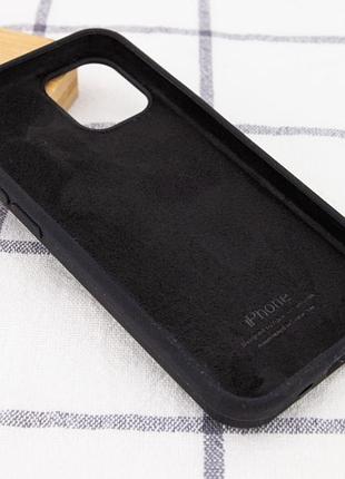 Чехол silicone case full protective (aa) для apple iphone 14 (6.1") черный / black 3