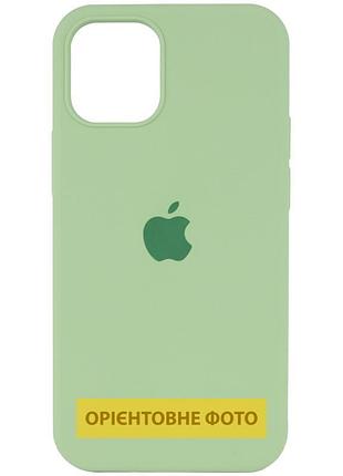 Чохол silicone case full protective (aa) для apple iphone 16 (6.1") м'ятний / mint