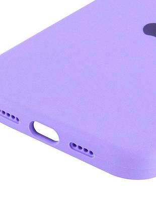 Чехол silicone case full protective (aa) для apple iphone 14 pro (6.1") сиреневый / dasheen 5