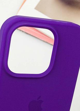 Чехол silicone case full protective (aa) для apple iphone 14 pro max (6.7") фиолетовый / ultra violet 3