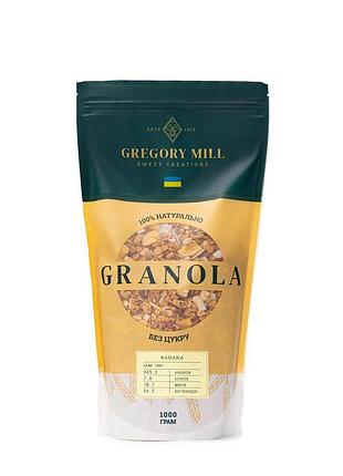 Гранола gregory mill banana, 1000 г