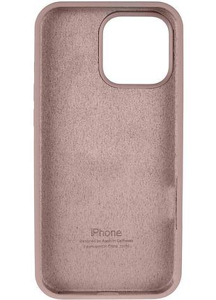 Чехол silicone case full protective (aa) для apple iphone 14 pro max (6.7") серый / lavender 3
