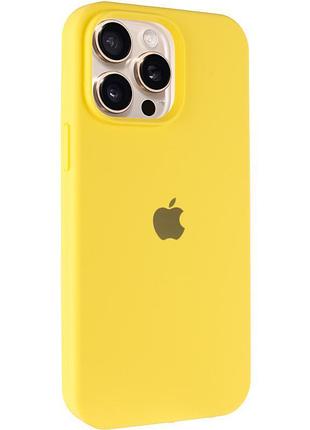 Чохол silicone case full protective (aa) для apple iphone 13 pro (6.1") жовтий / yellow 2