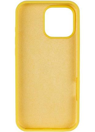 Чохол silicone case full protective (aa) для apple iphone 13 pro (6.1") жовтий / yellow 4