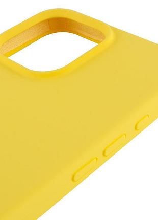 Чохол silicone case full protective (aa) для apple iphone 13 pro (6.1") жовтий / yellow 5