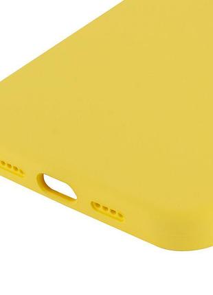 Чохол silicone case full protective (aa) для apple iphone 13 pro (6.1") жовтий / yellow 6