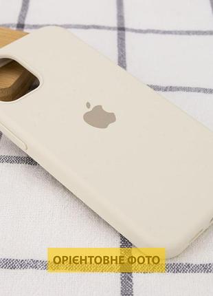Чехол silicone case full protective (aa) для apple iphone 16 (6.1") бежевый / antique white