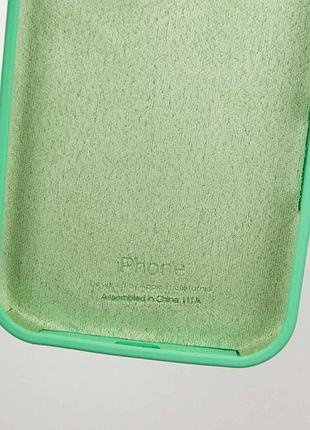 Чохол silicone case full protective (aa) для apple iphone 14 pro (6.1") зелений / spearmint 6