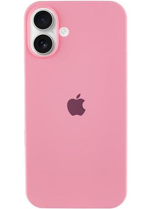 Чехол silicone case full protective (aa) для apple iphone 16 plus (6.7") розовый / light pink 2
