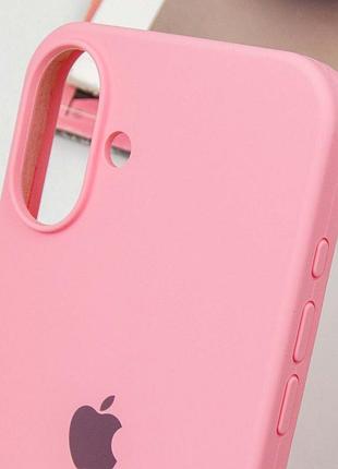 Чехол silicone case full protective (aa) для apple iphone 16 plus (6.7") розовый / light pink 6
