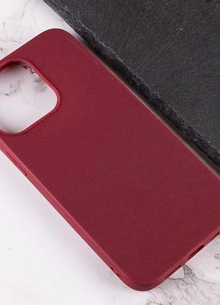 Силіконовий чохол candy для apple iphone 13 pro (6.1") бордовий