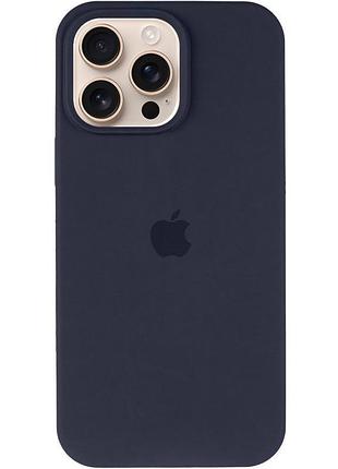 Чехол silicone case full protective (aa) для apple iphone 16 pro max (6.9") темно-синий / midnight blue 2