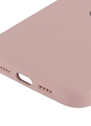 Чехол silicone case full protective (aa) для apple iphone 16 pro (6.3") розовый / pink sand 5