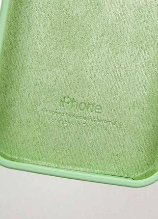 Чехол silicone case full protective (aa) для apple iphone 16 plus (6.7") зеленый / pistachio 8