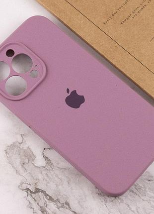 Чохол silicone case full camera protective (aa) для apple iphone 15 pro (6.1") ліловий / lilac pride