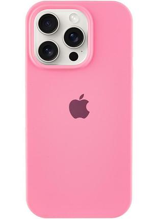 Чехол silicone case full protective (aa) для apple iphone 16 pro max (6.9") розовый / pink