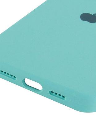 Чехол silicone case full protective (aa) для apple iphone 16 pro max (6.9") бирюзовый / marine green 6