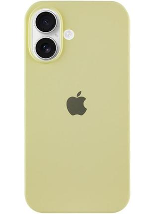 Чохол silicone case full protective (aa) для apple iphone 16 plus (6.7") жовтий / mellow yellow 2