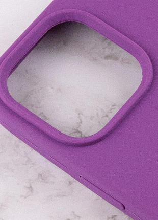 Чохол silicone case full protective (aa) для apple iphone 15 plus (6.7") фіолетовий / grape 5