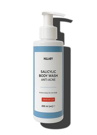 Очищувальний гель для тіла з саліциловою кислотою hillary anti-acne salicylic body wash, 200 мл