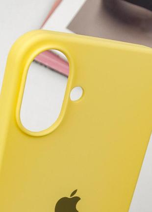Чохол silicone case full protective (aa) для apple iphone 16 (6.1") жовтий / yellow 5