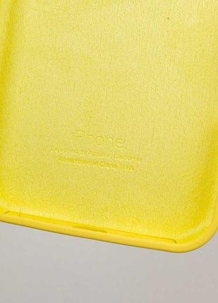 Чохол silicone case full protective (aa) для apple iphone 16 (6.1") жовтий / yellow 8