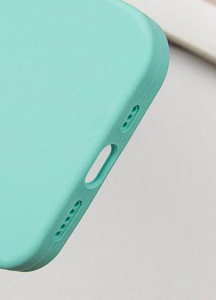 Чехол silicone case full protective (aa) для apple iphone 16 (6.1") бирюзовый / marine green 6