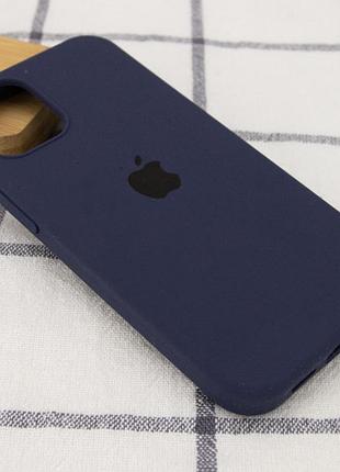 Чохол silicone case full protective (aa) для apple iphone 15 plus (6.7") темно-синій / midnight blue