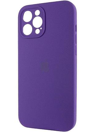 Чехол silicone case full camera protective (aa) для apple iphone 15 pro (6.1") фиолетовый / amethyst 4