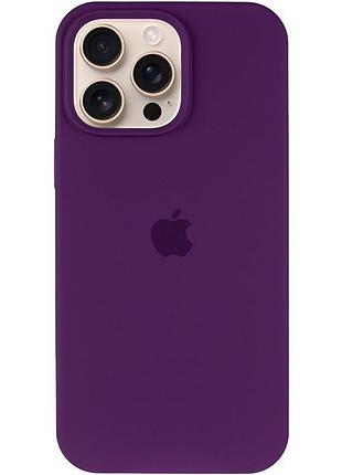 Чохол silicone case full protective (aa) для apple iphone 16 pro (6.3") фіолетовий / amethyst 2