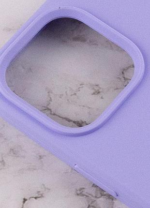 Чохол silicone case full protective (aa) для apple iphone 15 plus (6.7") бузковий / dasheen 4