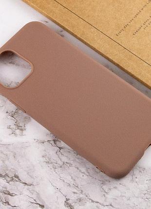 Силиконовый чехол candy для apple iphone 14 plus (6.7") коричневый