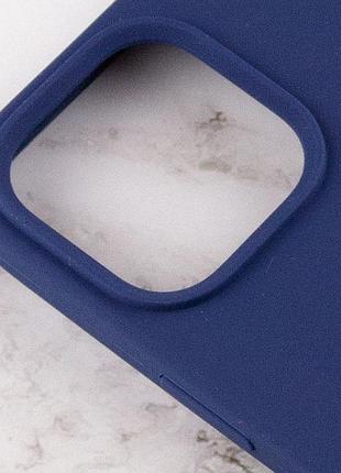 Чохол silicone case full protective (aa) для apple iphone 14 plus (6.7") синій / deep navy 5