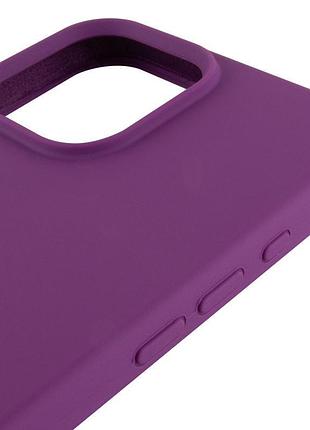 Чехол silicone case full protective (aa) для apple iphone 15 pro max (6.7") фиолетовый / grape 4