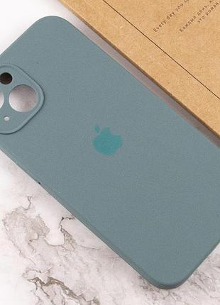 Чехол silicone case full camera protective (aa) для apple iphone 15 (6.1") зеленый / pine green 4