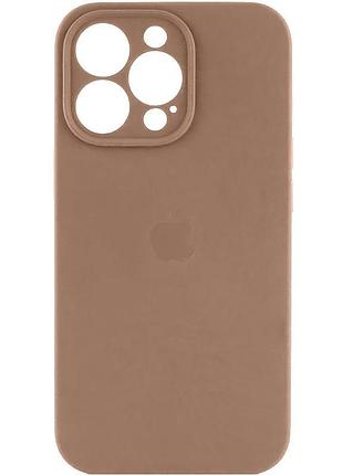 Чохол silicone case full camera protective (aa) для apple iphone 15 pro (6.1") бежевий / desert gold