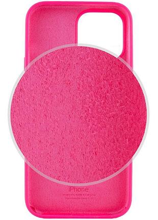 Чохол silicone case full protective (aa) для apple iphone 15 (6.1") рожевий / barbie pink 4