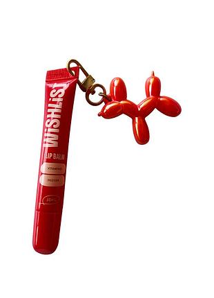 Бальзам-блиск для губ velvet coral wishlist lip gloss balsam, 10 мл + іграшка-брелок