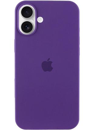 Чохол silicone case full protective (aa) для apple iphone 16 plus (6.7") фіолетовий / amethyst