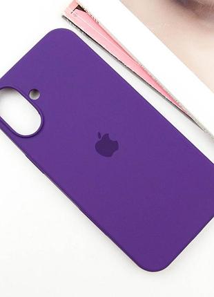 Чохол silicone case full protective (aa) для apple iphone 16 plus (6.7") фіолетовий / amethyst 2