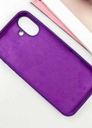 Чохол silicone case full protective (aa) для apple iphone 16 plus (6.7") фіолетовий / amethyst 3