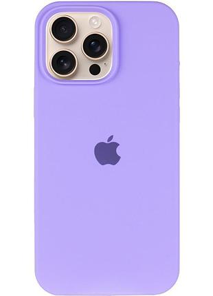 Чехол silicone case full protective (aa) для apple iphone 16 pro (6.3") сиреневый / dasheen 2